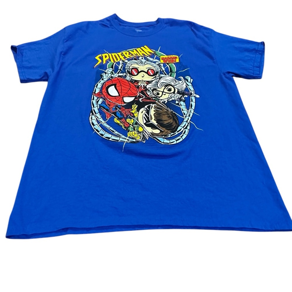 “Meet Madame Web” MARVEL® Spider-Man T-Shirt TEE by‎ Funko-POP! Blue size large